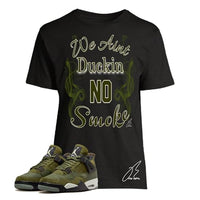 
              Shirt To Match Jordan Retro 4 Craft Medium Olive Green,Smoke Unisex Sneaker Graphic Tee,Best Gift,Christmas (S, Black)
            
