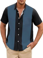 
              QIVICIMA Men's Big and Tall Retro Bowling Shirt C41 Retro 6XL
            