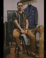 
              PJ PAUL JONES Mens Vintage Button Down Knitted Polo Shirt Dark Green M
            
