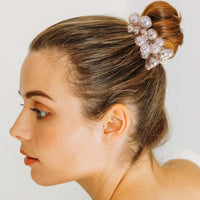 
              Fashey Pearl Hair Scrunchies Beaded Hair Ties Elastic Hair Bands Ponytail Holder Hair Accessories for Women and Girls（Pack of 3）
            