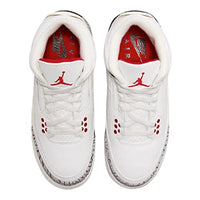 
              Nike Air Jordan 3 Retro White Cement Reimaged Grade School Summit White/Fire Red-Black DM0967-100 7Y, 7 Big Kid
            