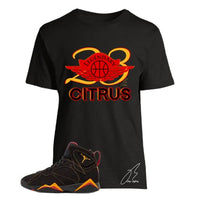 
              Shirt To Match Jordan Retro 7 Citrus,23 Wing Graphic Tee (XXL, Black)
            