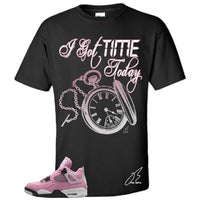 
              Shirt To Match AJ 4's Orchid Neutral/Pink, Got Time Today Unisex Sneaker Graphic Tee,Best Gift,Birthday,Christmas (Black, Medium)
            