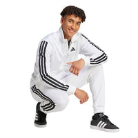 
              adidas Men's 3-Stripes Tricot Regular Sportswear Track Top, White, Medium
            