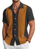 
              COOFANDY Men's Retro 50s Bowling Shirts Casual Button Down Short Sleeve Hawaiian Shirts
            