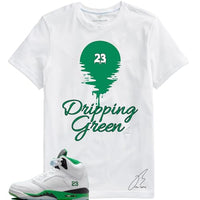 
              Shirt To Match Jordan Retro 5 Lucky Green/White, 23 Unisex Sneaker Graphic Tee,Best Gift, (L, White)
            