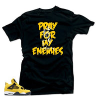 
              Jordan Retro 4 Tour Yellow Lighting Match Tees - Enemies Black | 5X-Large
            
