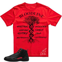 
              Shirt to Match 12 Bloodline Red, Roots Shoe Coordinating Graphic Tee, Best Gift, Mens Clothing, Unisex Tops (US, Alpha, Large, Regular, Regular, Red)
            