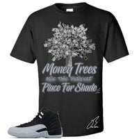 
              Shirt To Match Jordan Retro 12 Barons/Wolf Grey/Black, Money Tree Unisex Sneaker Graphic Tee,Best Gift,Birthday (L, Black)
            