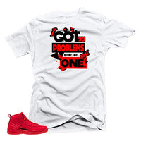 
              SNELOS Shirt to Match Jordan (Jordan 12 Bulls 99 Problems Shirt (White), 4XL)
            