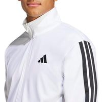 
              adidas Men's 3-Stripes Tricot Regular Sportswear Track Top, White, Medium
            