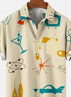 
              QIVICIMA Men's 50s Rockabilly Retro Bowling Shirt, A6-Retro, L
            