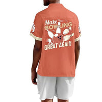 
              Hawaiian Bowling Shirts Men Retro Funny Sport Bowler Shirt Beach Summer Tee Tropical Vacation Button Down Short Sleeve Tops Red
            