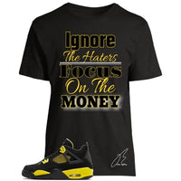 
              Shirt To Match Jordan Retro 4 Lightning Yellow,Haters Unisex Graphic Tee,Shoe Coordinating,Gift (L, Black)
            