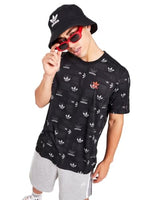 
              adidas Originals Men's AOP All-Over Logos T-Shirt, Black, Medium
            