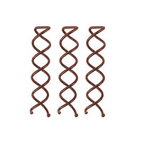 
              Kitsch Spiral Bobby Pins - Hair Accessories For Women - Brown, 3pcs
            