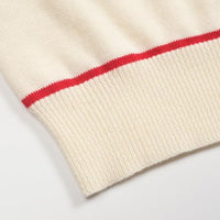 
              OXKNIT Men's Knit Polo Shirts, 1960s Mod Style Retro Words White Short Sleeves Casual V-Neck Short Shirts
            