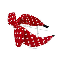 
              Deghew Red Polka Dot Bow Headbands Cute Bandana Hairband Halloween Costume 50s Hair accessories for women and girls
            