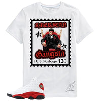 
              Shirt to Match 13 Chicago/True Red, Gangsta Shoe Coordinating Graphic Tee, Best Gift, Mens Clothing, Unisex Tops (US, Alpha, Medium, Regular, Regular, White)
            