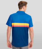 
              Tipsy Elves Men's Golf Polo Shirt - Moisture Wicking, Stretch Fabric, Athletic Fit - Navy Retro Range Performance Polo - Large
            