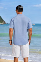 
              COOFANDY Men's Cuban Guayabera Shirts Button Down Short Sleeve Linen Shirt
            