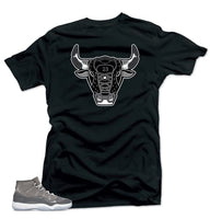 
              Jordan 11 Cool Grey Match Tees - Bull 11 Black | Small
            