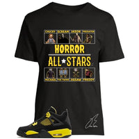 
              Shirt To Match Jordan Retro 4 Lightning Yellow,Horror Unisex Graphic Tee,Shoe Coordinating,Gift (XXL, Black)
            