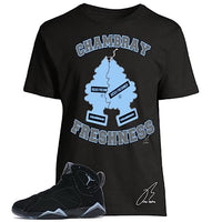 
              Shirt To Match Jordan Retro 7 Chambray UNC,Freshness Unisex Graphic Tee,Shoe Coordinating,Best Gift (M, Black)
            
