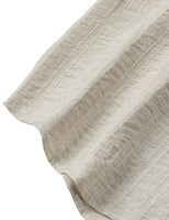 
              LucMatton Men's Vintage Bohemian Short-Sleeve Button-Down Shirt Casual Regular-Fit Striped Textured Summer Beach Tops Beige Large
            