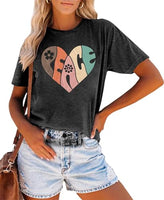 
              Peace Love Shirt Women 70s Hippe Shirts Soul Inspirational Hippy Tops Vintage Graphic Tees Short Sleeve - Sleeveless Grey
            