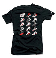 
              SNELOS Shoe Coordinating Graphic Tee for Men Cotton Streetwear T Shirt Casual Everyday Top - (Sneaker Legacy) Black | Small
            