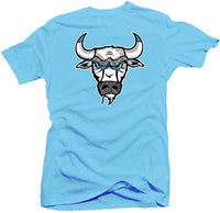 
              Jordan 3 UNC Cement Sneaker Shirt to Match - (Bull 3) Blue | Large
            