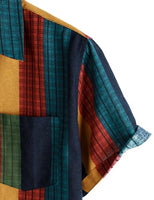 
              PARKLEES Men's Linen 70s Hippie Style Floral Print Shirt Short Sleeve Button Down Hawaiian Shirts Colorful Stripe Medium
            