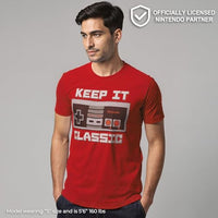 
              Nintendo Men's Keep it Classic T-Shirt, Large, Red
            