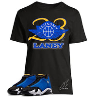 
              Shirt To Match Jordan Retro 14 Laney/Blue,23 Wing Unisex Graphic Tee,Sneaker Match,Gift (L, Black)
            