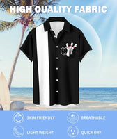 
              Deer Lady Mens Bowling Shirts Vintage Retro Summer Beach Button Down Shirt
            