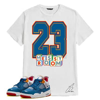
              Shirt To Match Jordan Retro 4 Messy Room,23 Graphic Tee,Shoe Coordinating,Birthday Gift,Adult & Kids (XL, White)
            