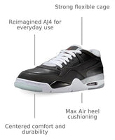 
              Air Jordan 4 RM Men's Shoes (HV5184-010, Black/Wolf Grey/White/Fire Red) Size 10
            