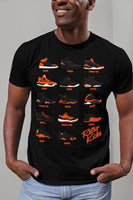 
              Shirt to Match Jordan Orange/Black Retro Jordan Sneakers 1 2 3 4 5 6 7 8 9 10 11 12 13, Tee to Match Jordans
            