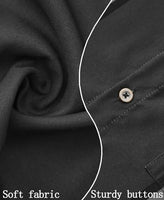 
              KYKU Retro Bowling Shirt Short Sleeve Mens Button Up 50s Shirts for Men Summer Clothes with Pocket, Dark Gray, 3XL
            