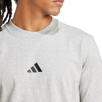
              Adidas Men's Essentials Small Logo Sportswear T-Shirt, Medium Grey Heather/Black, Medium
            