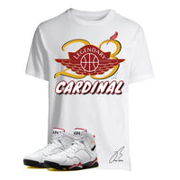
              Shirt To Match Jordan Retro 7 Cardinal,23 Wing Unisex Graphic Tee,Shoe Coordinating,Gift (XXL, White)
            