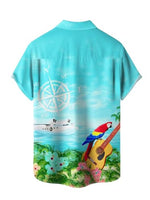 
              Hardaddy Men's Summer Hawaiian Shirts Funny Performence Printed Casual Button Down Bowling Shirt(Color13,XL)
            