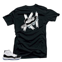 
              SNELOS Shirt to Match Jordan (Jordan 11 Concord Bull XI Shirt (Black), M)
            