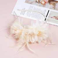 
              Pistha Womens Fascinators Hats Tea Party Hats for Women, Feather Pearl Veil Headband for Wedding Cocktail Dresses Accessories
            