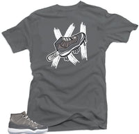 
              Jordan 11 Cool Grey Match Tees - Ice Cream Grey | Medium
            