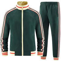 
              dioxoib Track Suits for Men Set 2 Piece Tracksuits Mens Sweatsuits Sets Jogging Two Piece Outfits Athletic Clothes Jogger Sweat Suits Running Sport leisure Clothing Green Ai-TZ002-XL
            