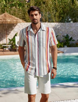 
              COOFANDY Men's Hawaiian Shirt Short Sleeve Floral Button Down Shirts Tropical Holiday Beach Shirts Untucked
            