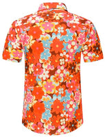 
              70s Outfits for Men Short Sleeve Casual Button Down 70s Shirts for Men 70s Disco Retro 70s Floral Hip Hop Shirts Paisley Shirt
            