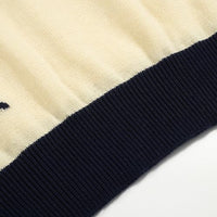 
              OXKNIT Knit Polo Shirts for Men, Dark Blue Star Vintage Polo Shirt Casual Short Sleeve Begie Golf T Shirts
            